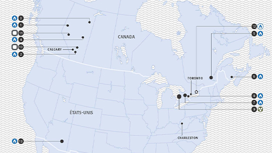 Carte de tous les actifs