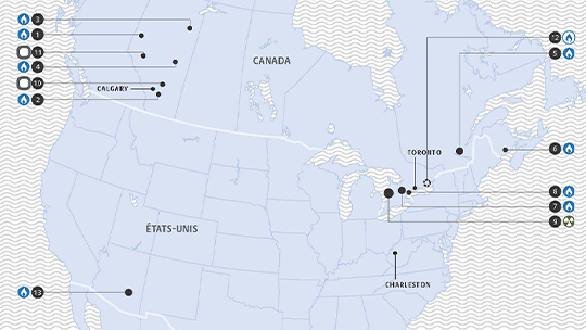 Carte des actifs énergétiques